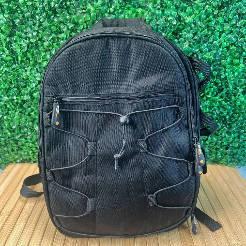 Amazon Basics Black Camera Protective Backpack Bag Storage Travel Go Pro Oculus